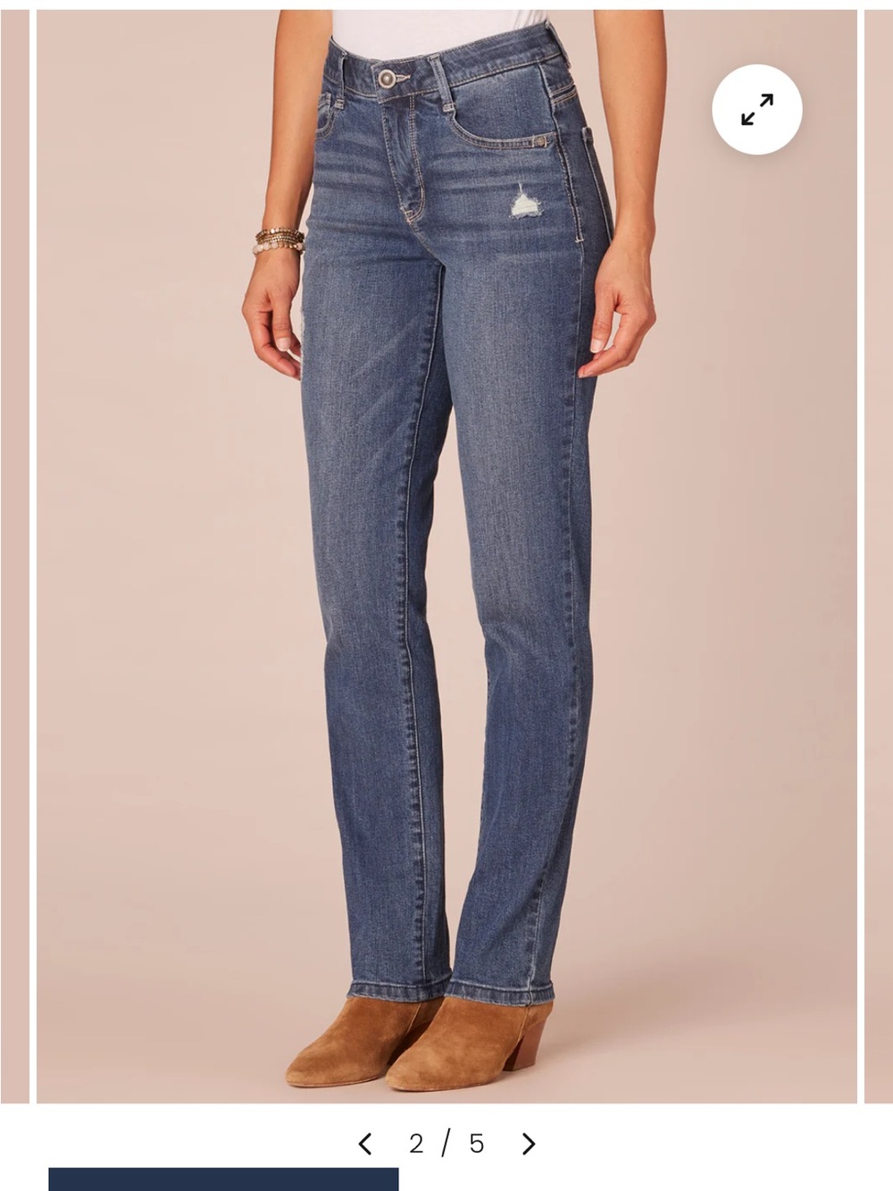 Democracy Classic Mid-Rise Straight Leg Jeans. Size 6. - Picture 2 of 11